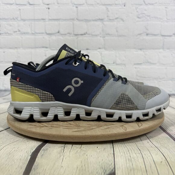 On Cloud X Running Shoes Women Size 11.5 Blue Gray CloudTec Athletic Sneaker